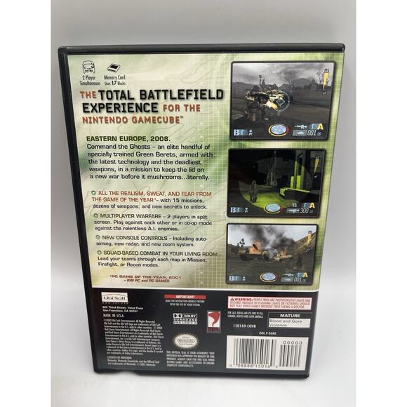 Tom Clancy's Ghost Recon (Nintendo GameCube, 2003) with Manual - Picture 2 of 7